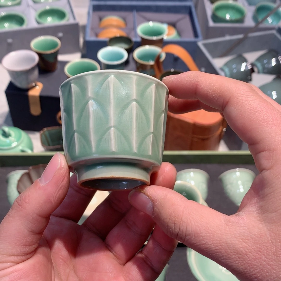虚***王龙泉青瓷茶具杯子