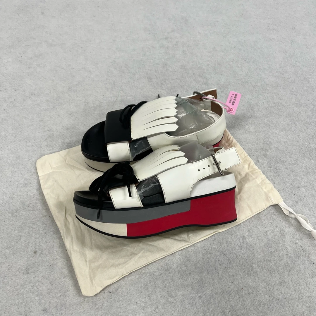 99新 MARNI marni流苏凉鞋35码