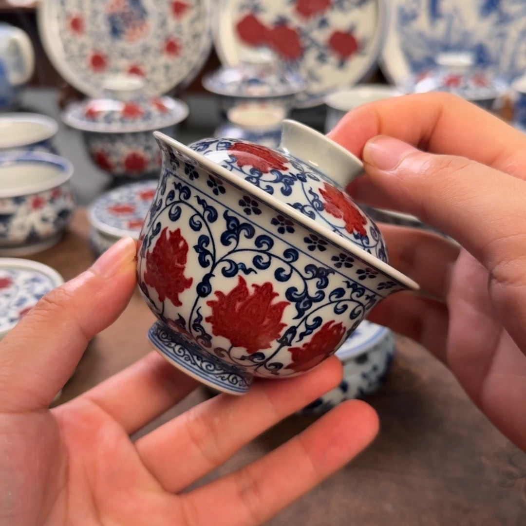礼***均纯手工手绘陶瓷茶具