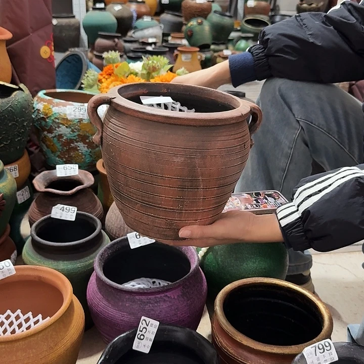 瑕疵红双耳707高度20口径19