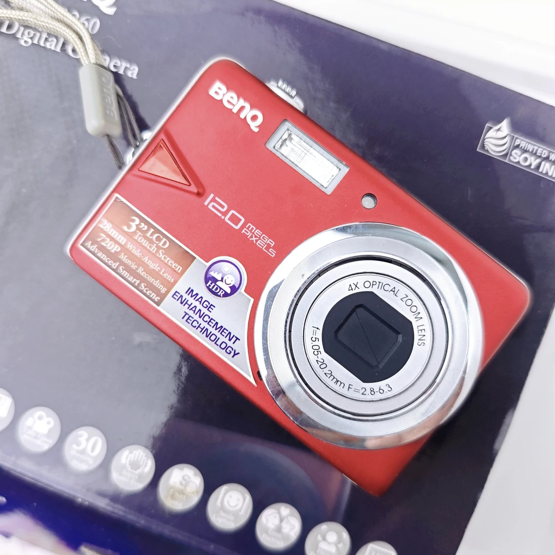 95新 Benq/明基 t1260原盒1200万像素3倍变焦 配件齐全
