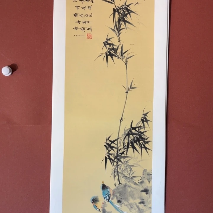 国画听兰老师花鸟