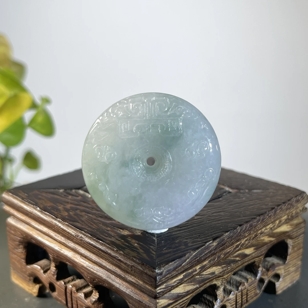 JCB25-29 天然翡翠缅甸A货 仿古扣