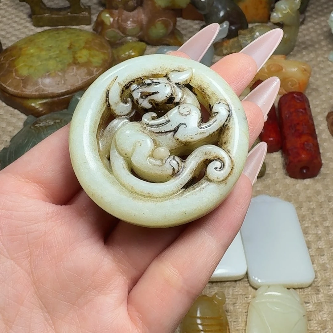 白玉菩提吊坠挂件