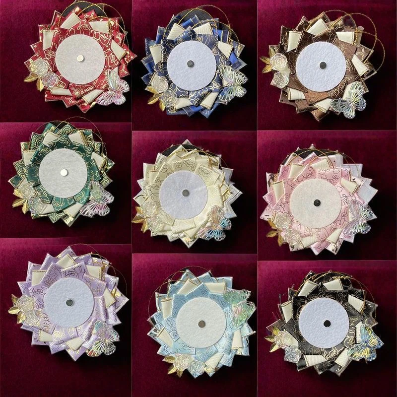 流光材料蝴蝶吧唧托谷美痛包手工徽章配饰55-75mm吧唧痛包材料拖