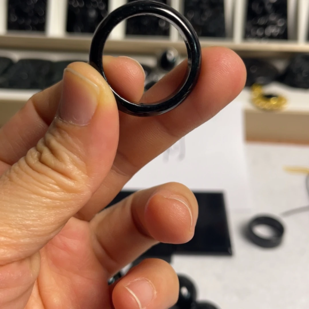 翡翠未镶嵌手串天然缅料翡翠戒圈