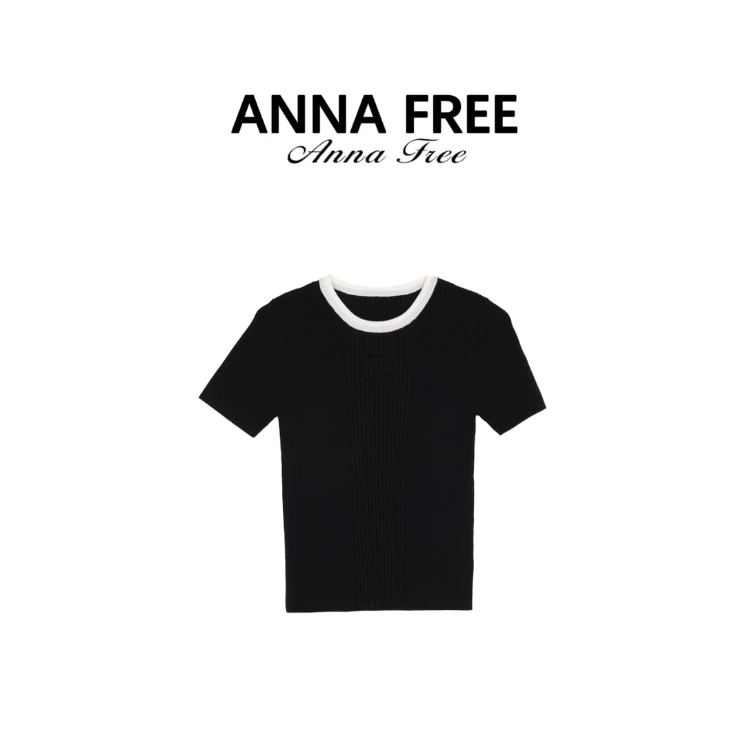 ANNA FREE 早春千金风毛针织衫气质轻奢设计感圆领修身百搭Z8467