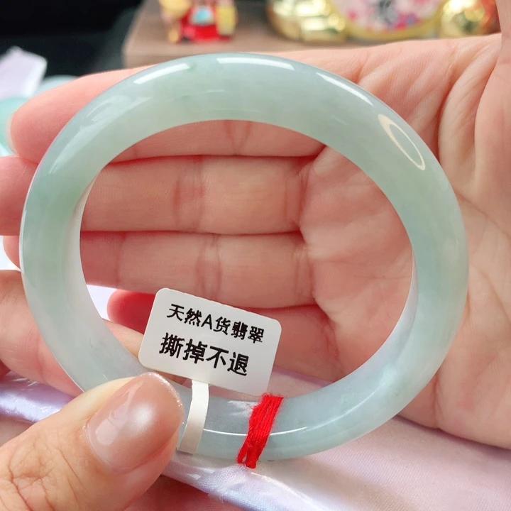 翡翠未镶嵌手镯55正