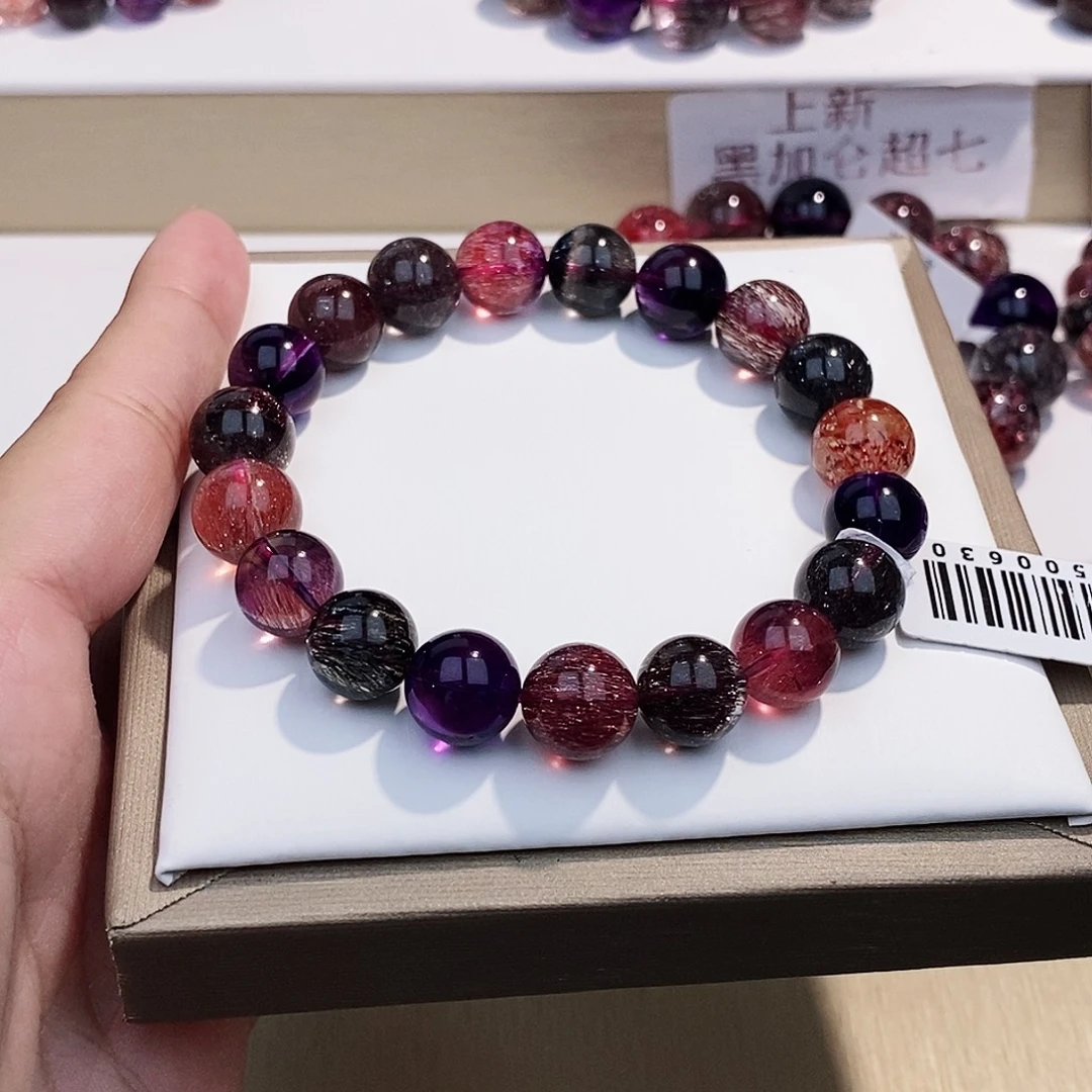 杳***杳未镶嵌手链水晶黑加侖10+
