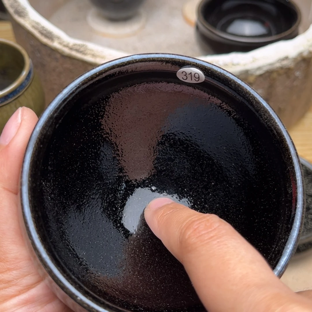 茶盏义兴龙窑坚持真柴微瑕