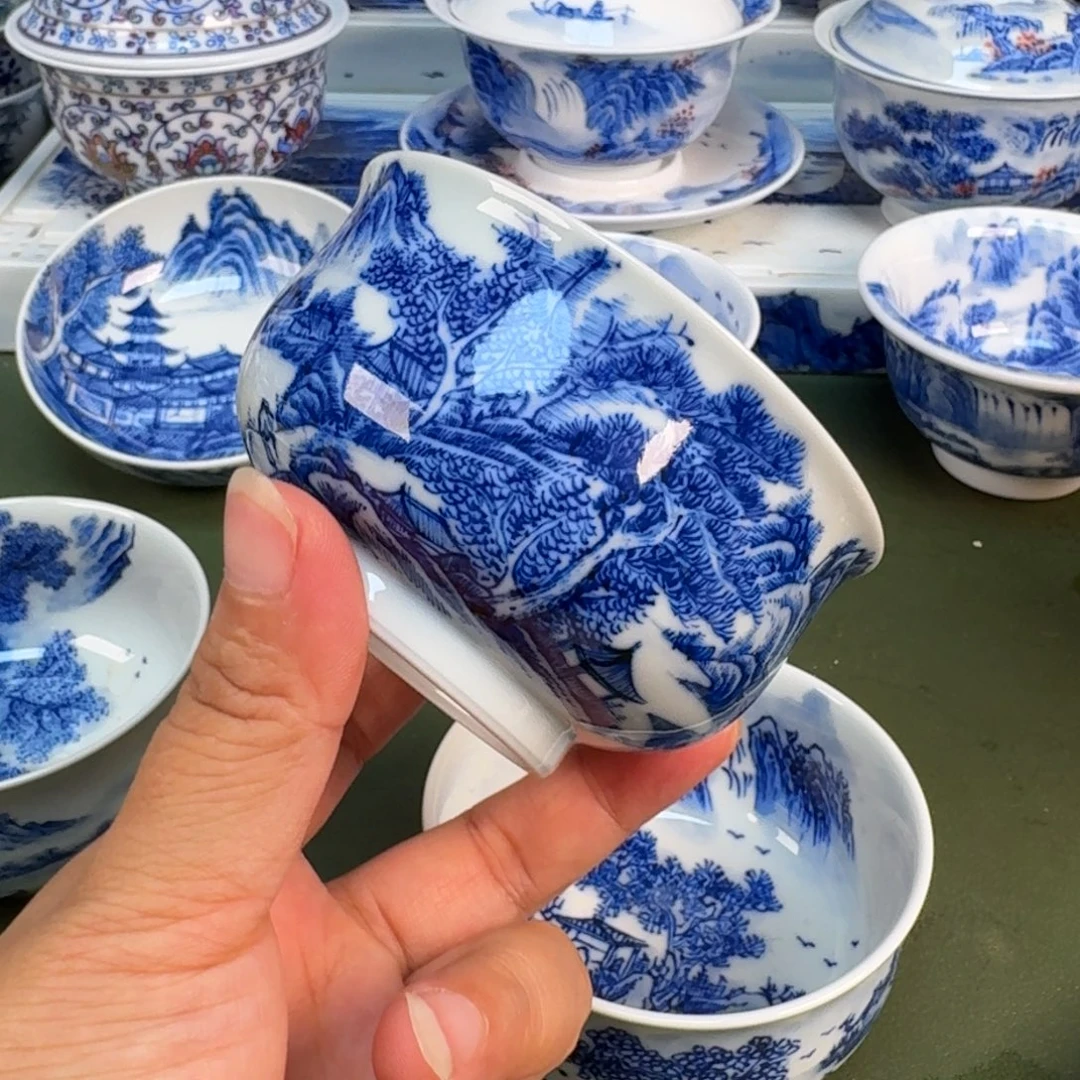 景德镇纯手绘茶具圆圆242