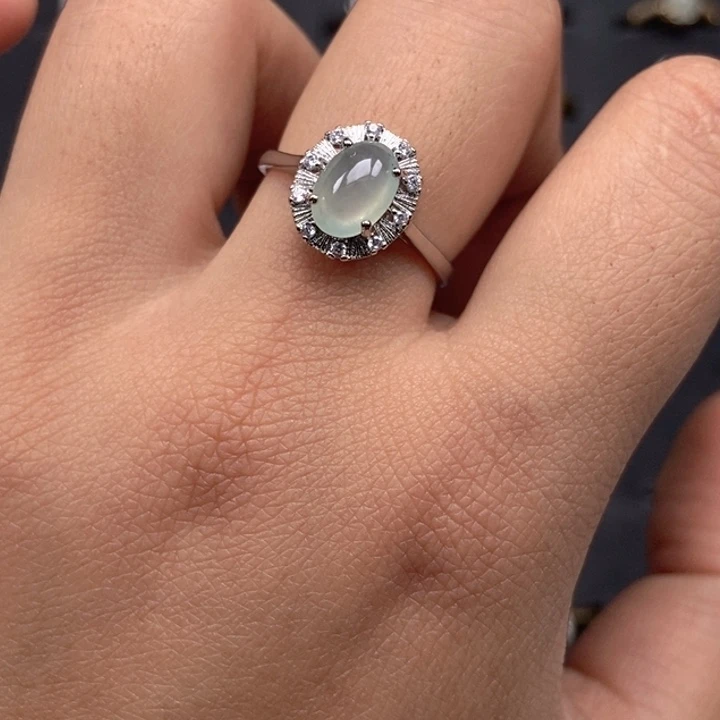 翡翠未镶嵌戒指戒指