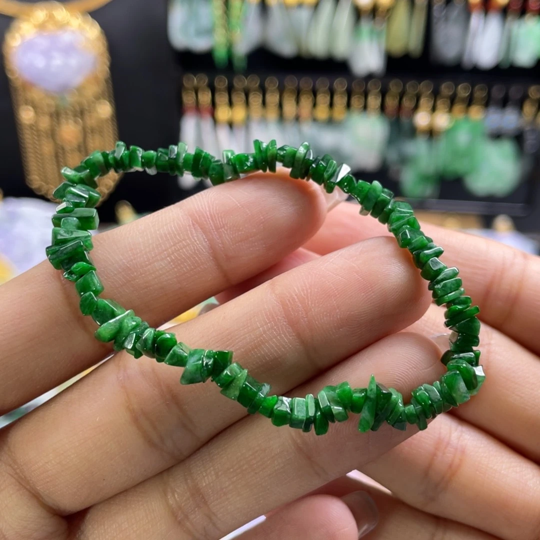 未镶嵌手串翡翠代编织