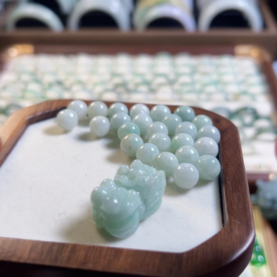 翡翠未镶嵌颈饰翡翠手绳