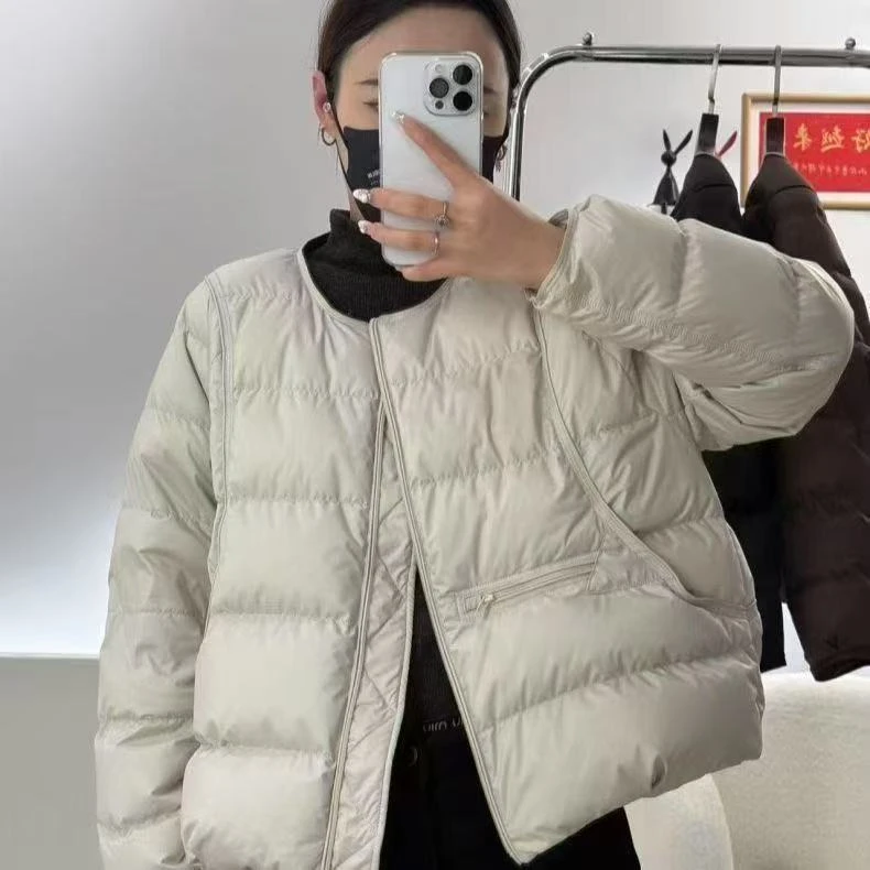 短款防水圆领时尚文艺轻薄休闲潮流冬季修身m001