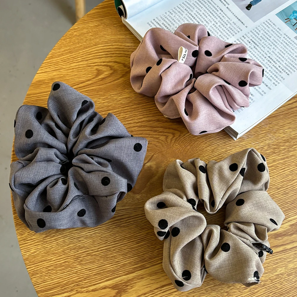 发圈百搭发饰甜美手工艺纯色发绳原创设计复古气质简约少女头绳