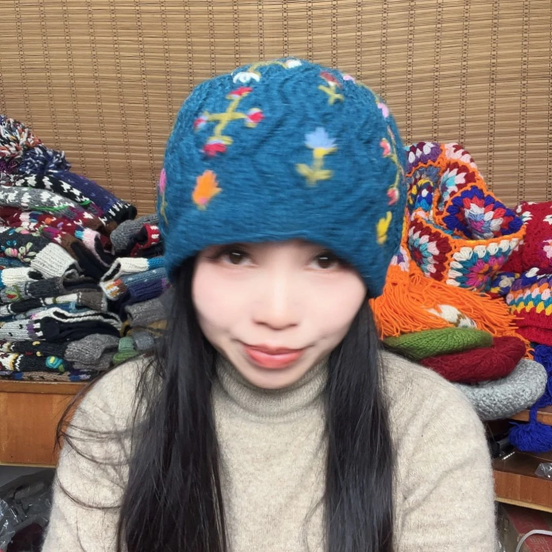 羊毛尼泊尔手工羊毛帽子451
