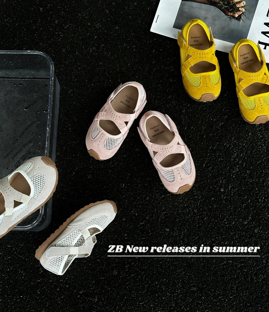 【哲豹】2025新款【多巴胺】夏季儿童时尚百搭休闲鞋浅口软底单鞋