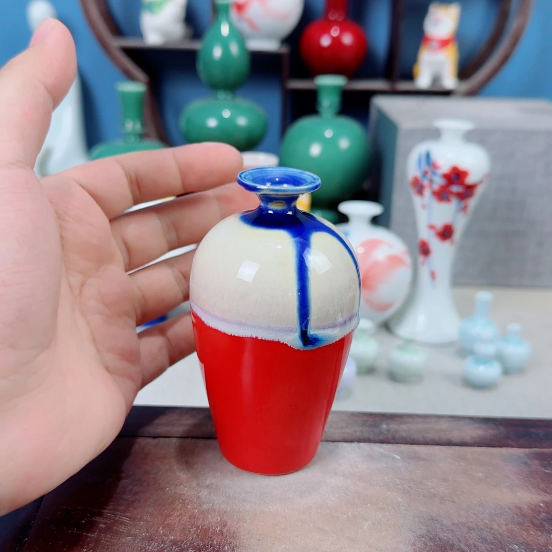 陶瓷手工小花器摆件