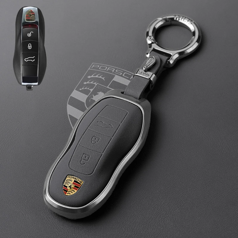 【50】保时捷钥匙壳卡宴macan帕拉梅拉911玛卡taycan包718铝合金套
