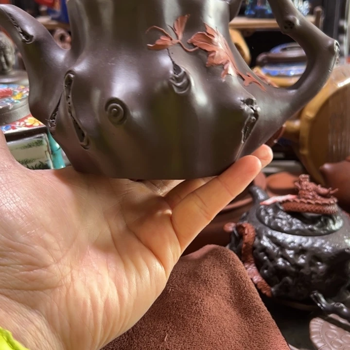 紫砂茶壶紫砂壶收藏起来了！