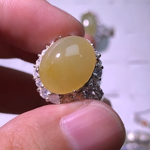 未镶嵌戒指翡翠翡翠缅甸