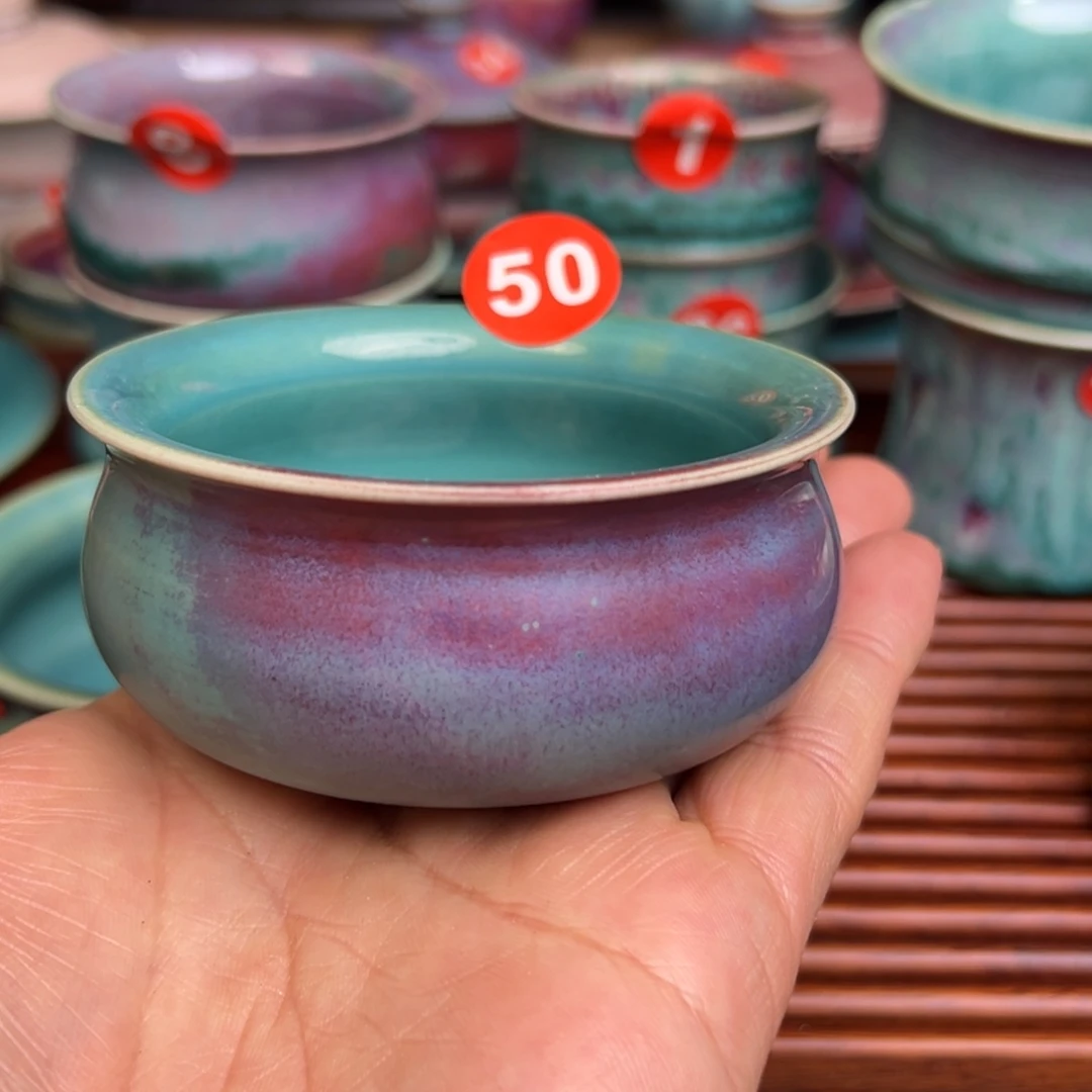 手工制作钧窑茶器