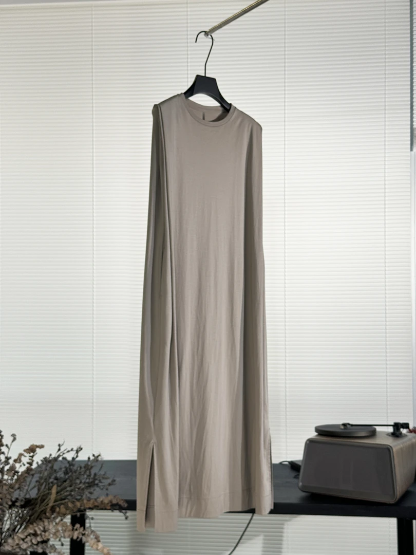 【诺糸.哲学】7091圆领无袖连衣裙货号千金清冷感贵系衣服