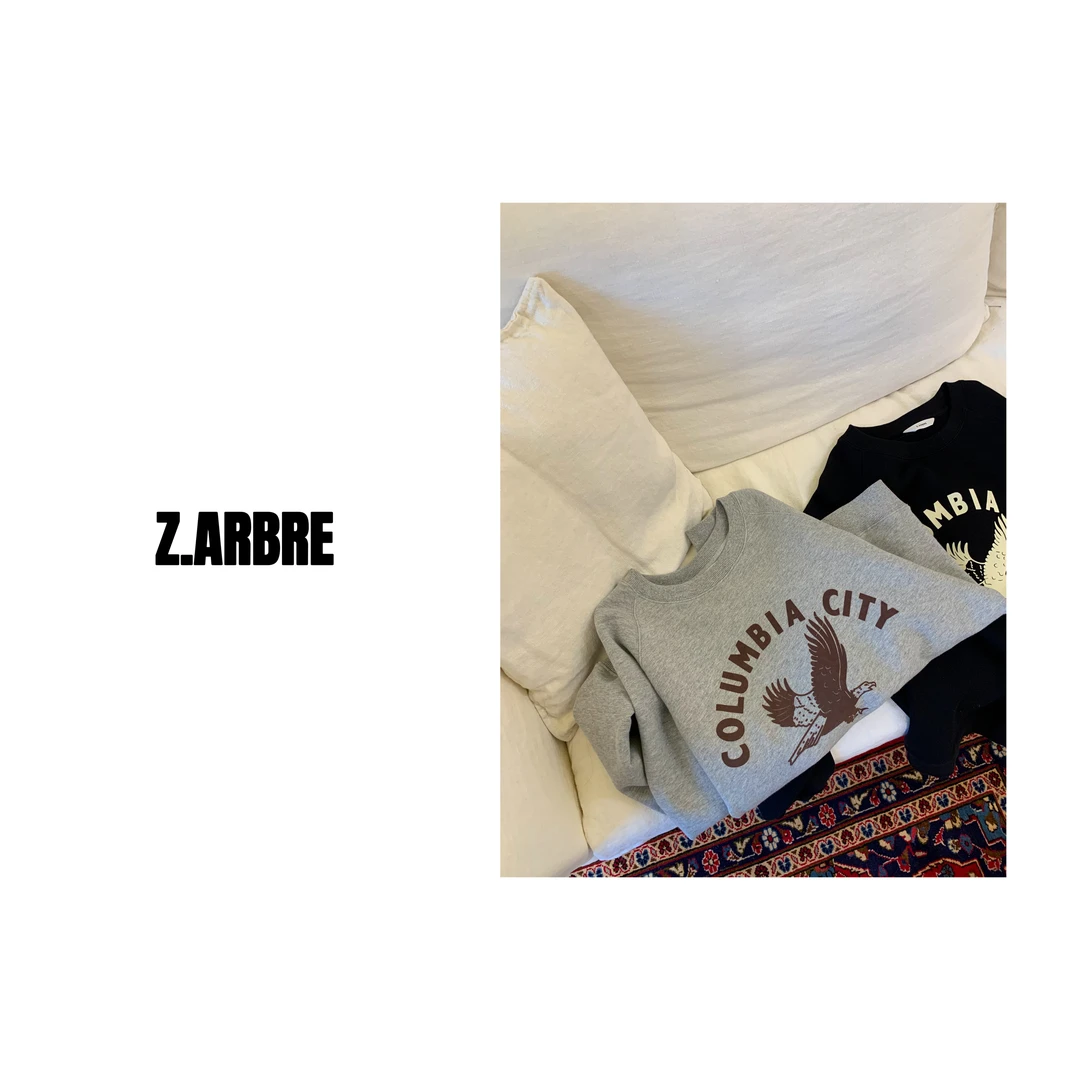 Z.ARBRE“哥伦比亚” 4.0版本纯棉毛圈老鹰卫衣女