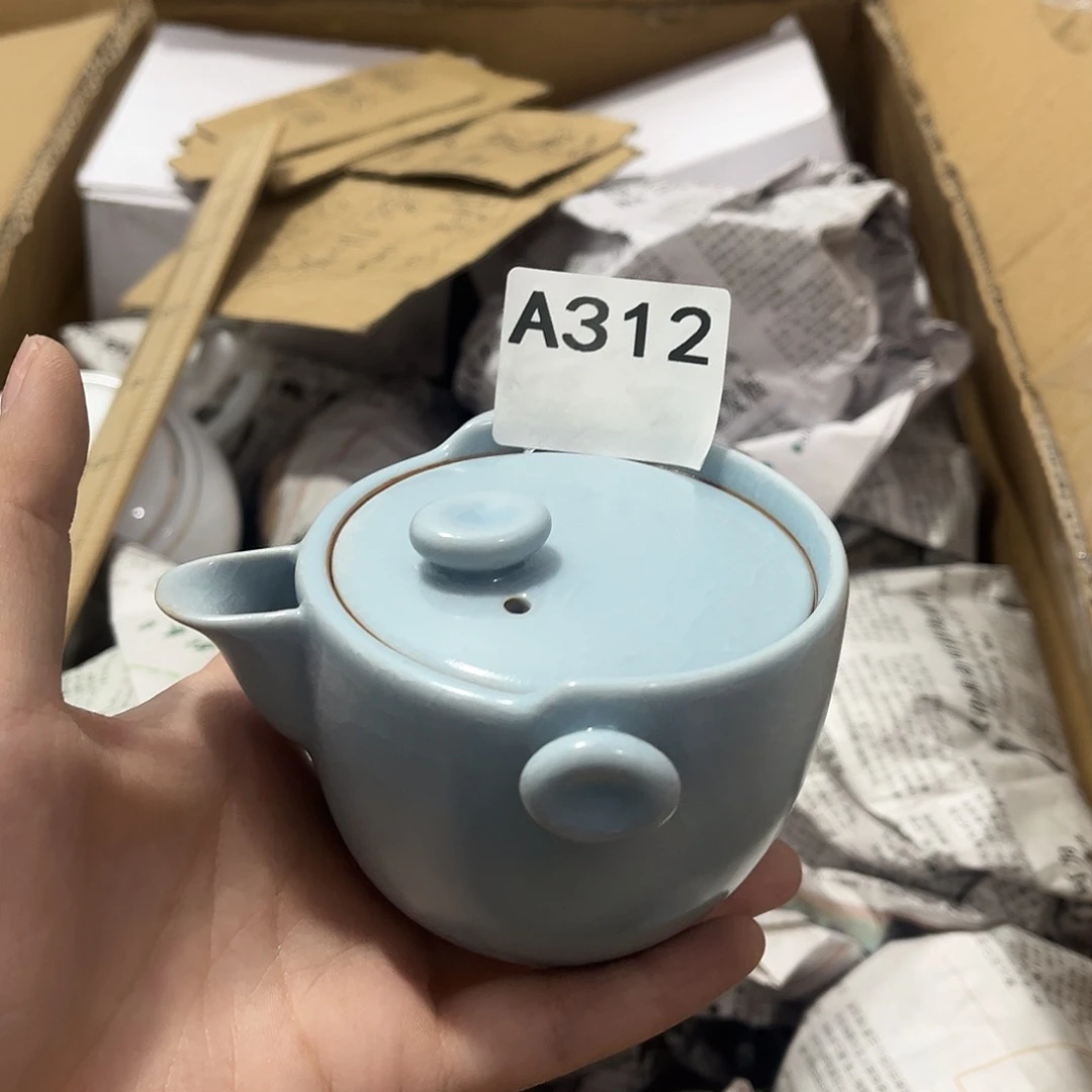 瓷片茶摆件工艺品摆件666