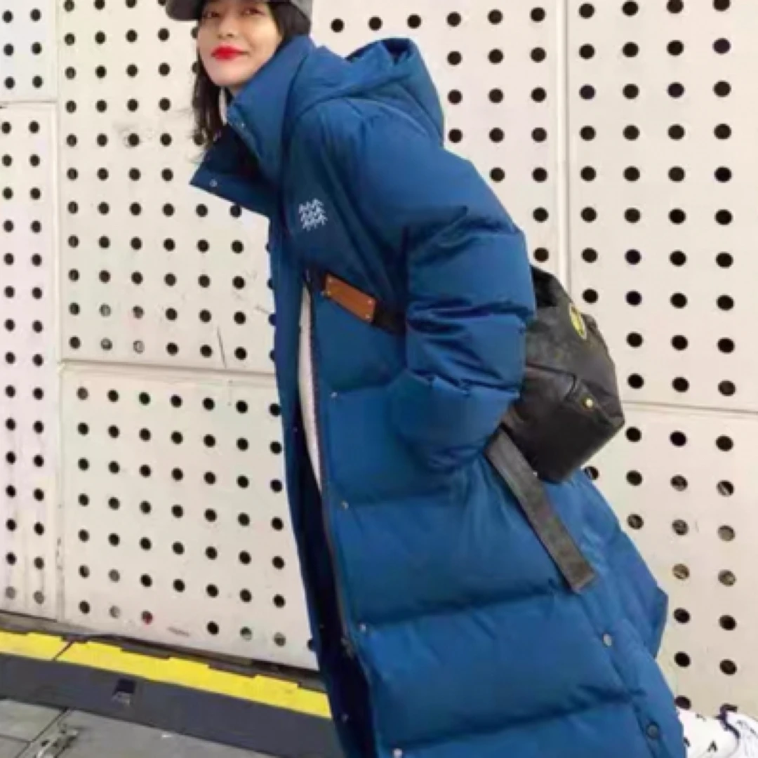 三棵林长款棉衣加厚冬季保暖过膝时尚休闲