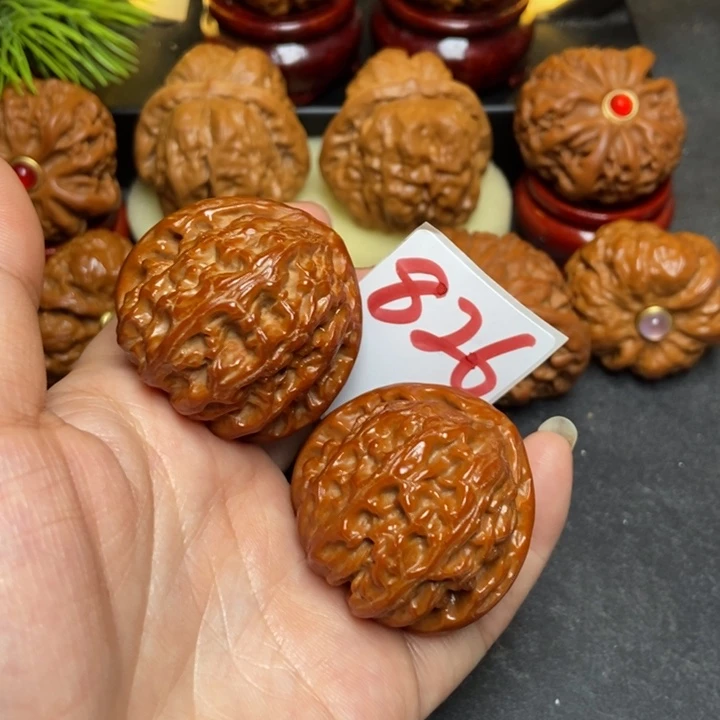 文玩核桃把件39白狮子826