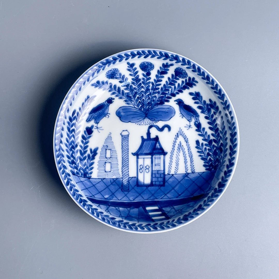 M25KV002196 - 清康熙青花花鸟纹盘