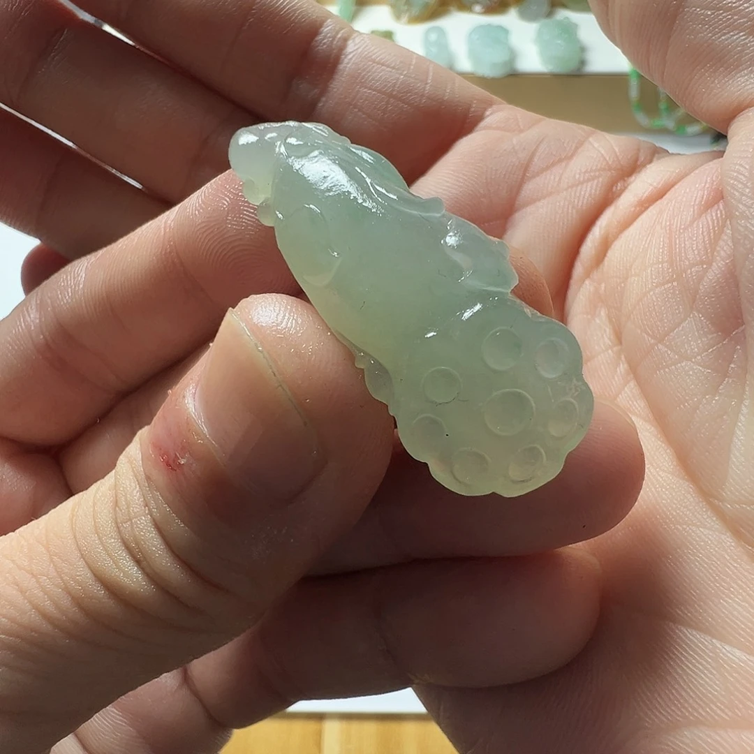 定制翡翠未镶嵌莲蓬