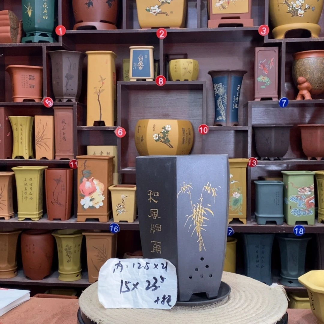 紫砂艺术紫砂花盆