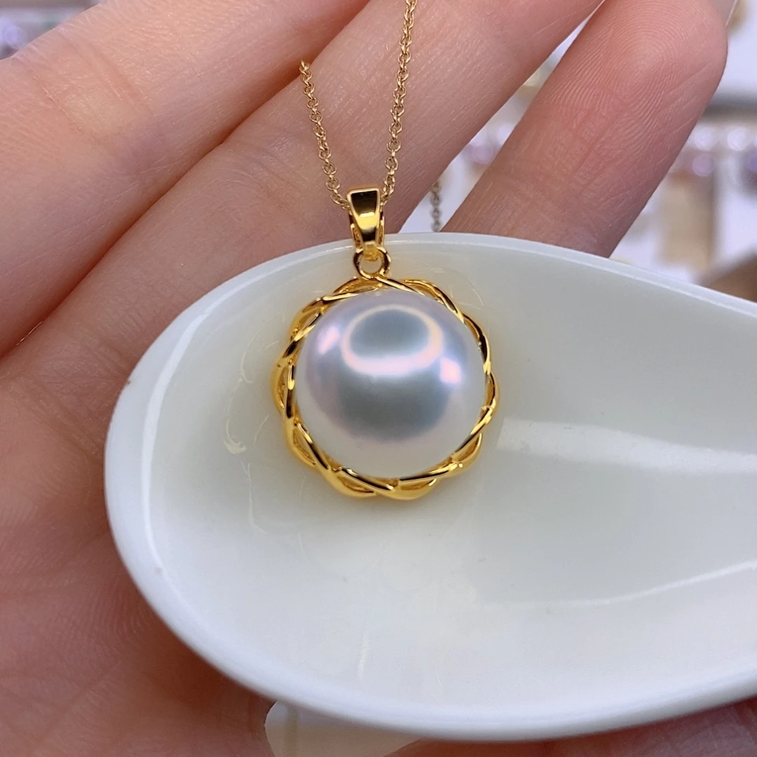 颈饰合金淡水珍珠