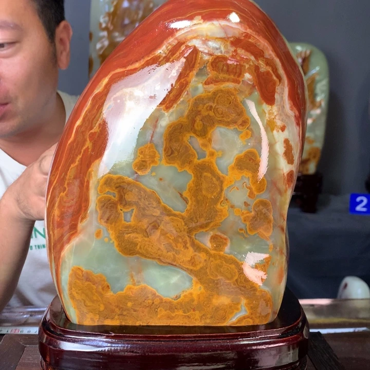 石材天然原石摆件