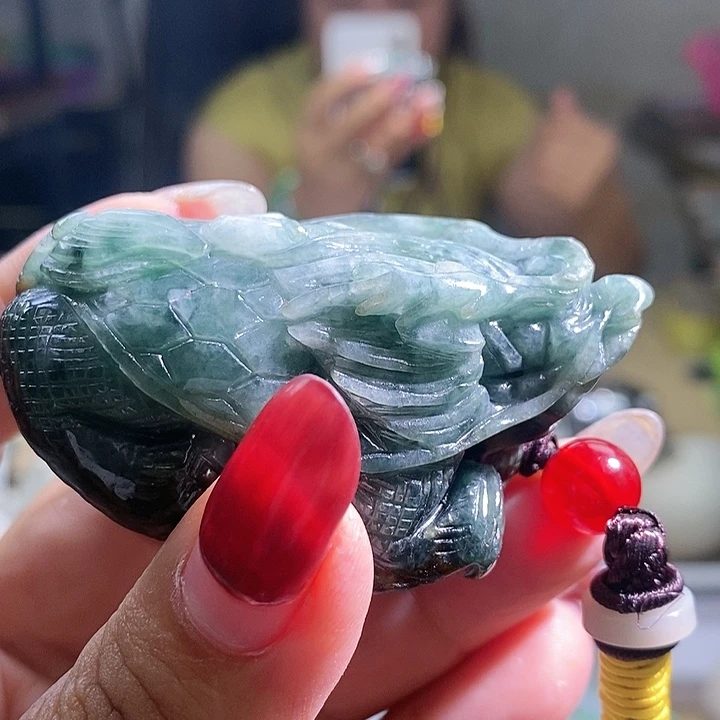 【闪购商品】翡翠挂件未镶嵌龙龟