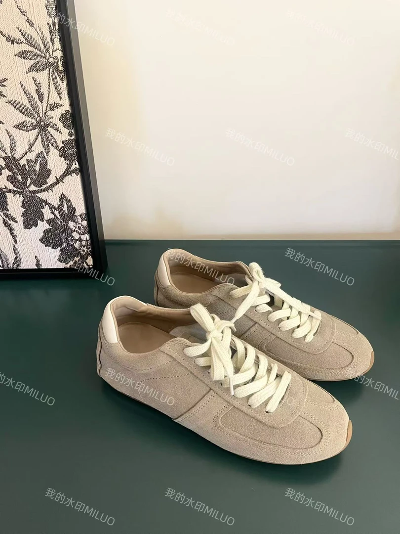 【哈尼家】25年新款休闲米灰色百搭复古阿甘鞋X14