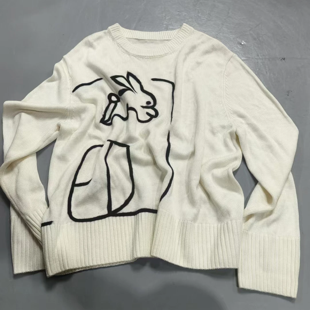 【南油玲姐】白色针织衫MY849