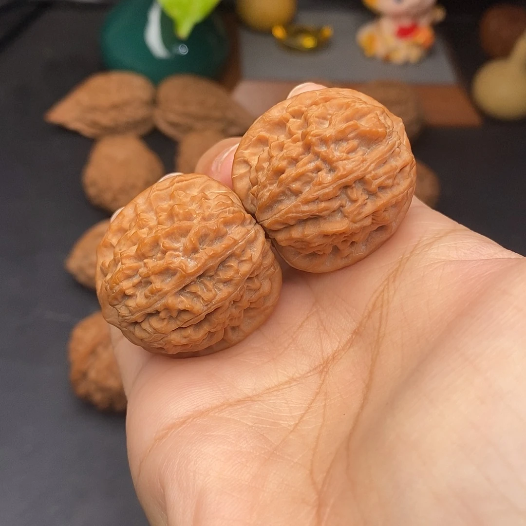 把件文玩核桃野生莲花全品33