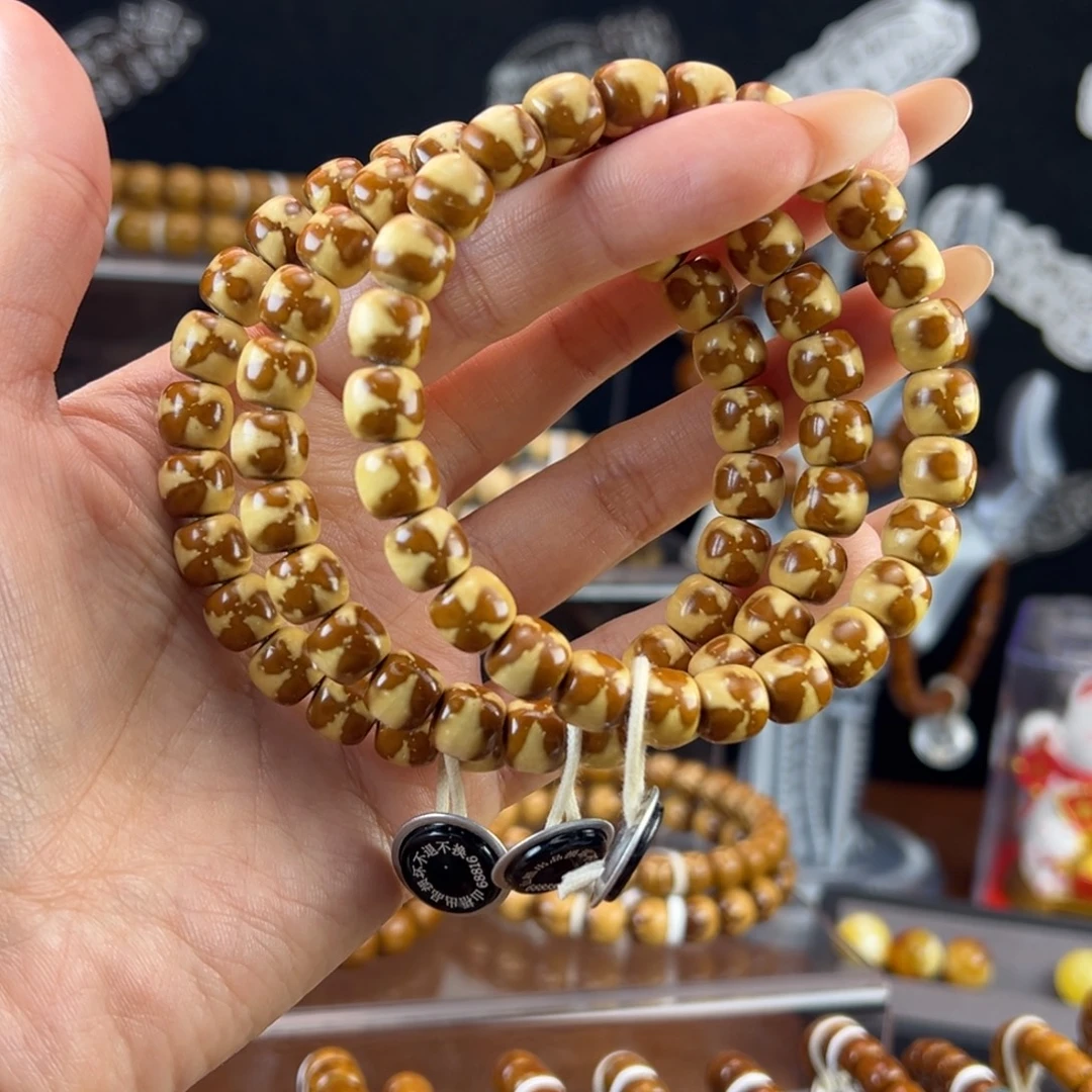 手串紫金鼠三叶草花皮实心鼠