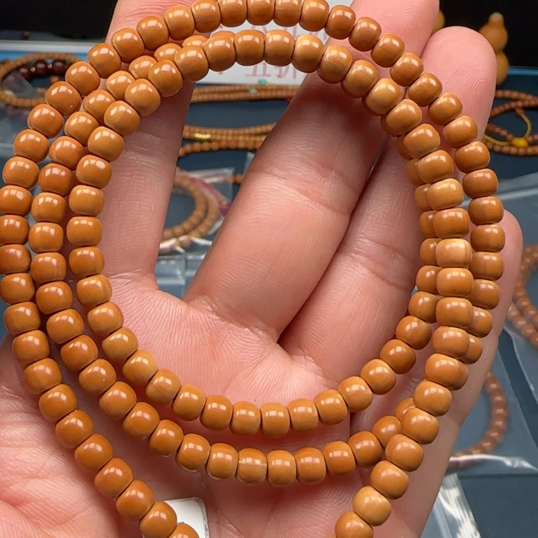 橄榄核手串老挝SS级核尖极限弧尺寸5.8