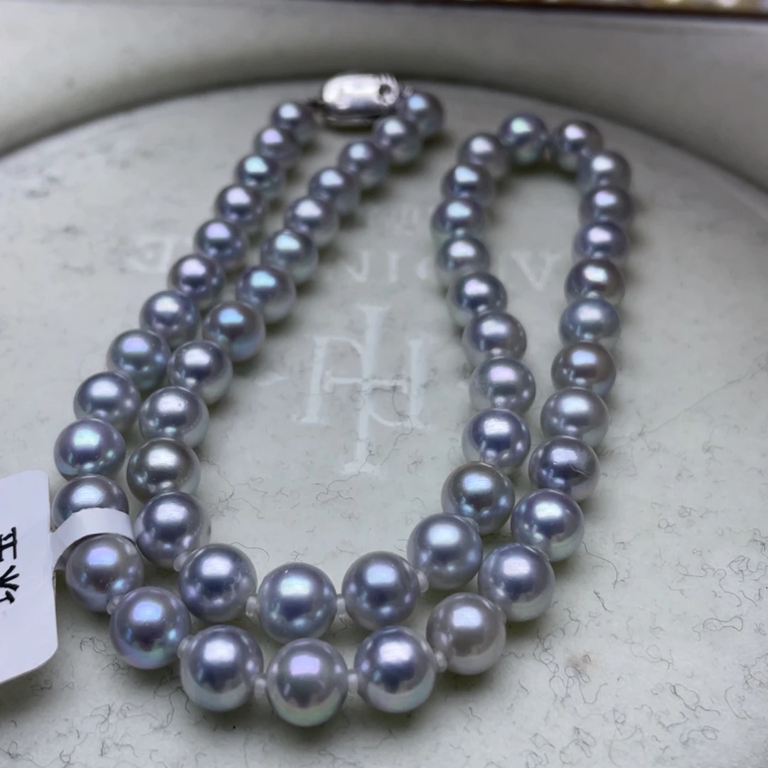 颈饰银S925镶嵌海水珍珠