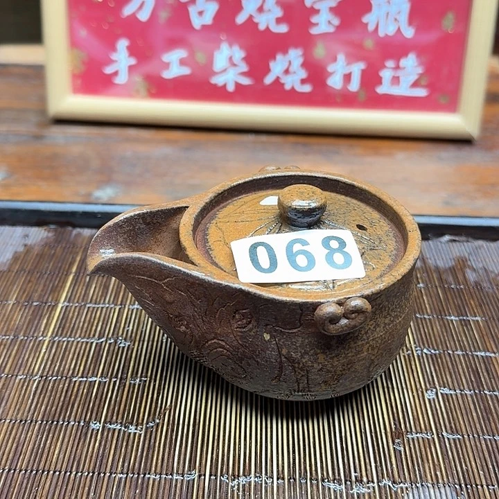 纯手工制作粗陶茶具
