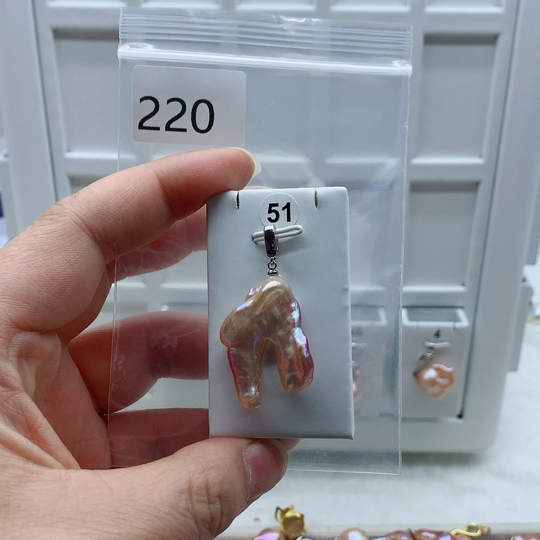 吊坠(不含链)淡水珍珠合金