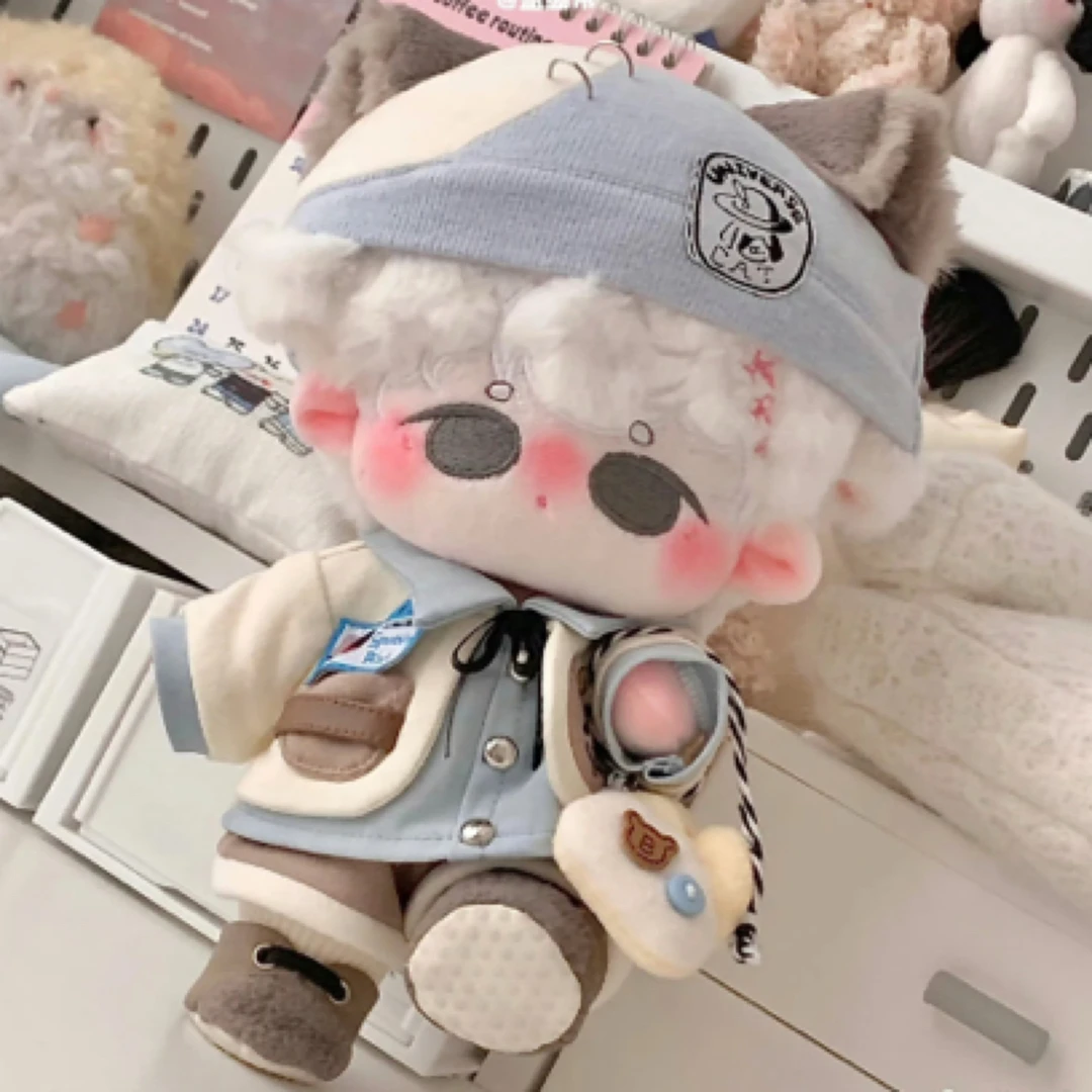 20cm棉花娃娃衣服日常可爱帅酷套装娃衣无属性玩偶替换装岛屿猫