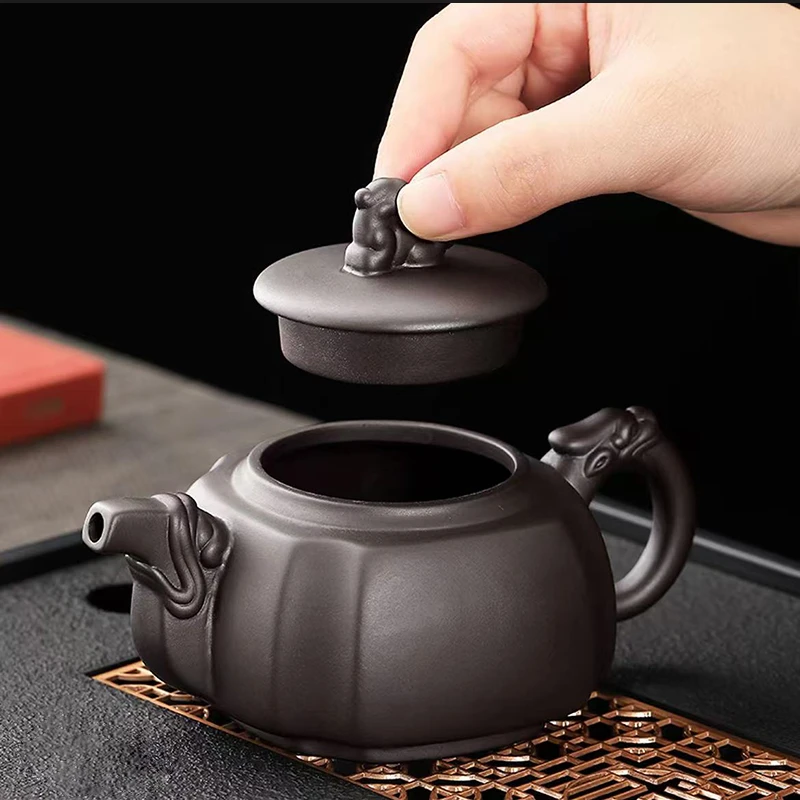 高档宜兴紫砂茶壶泡茶专用家用大容量貔貅壶半手工功夫简约泡茶壶
