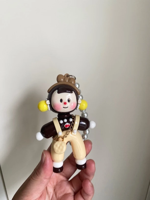 多妹纯树脂粘土手工钥匙扣包挂可爱礼物挂件
