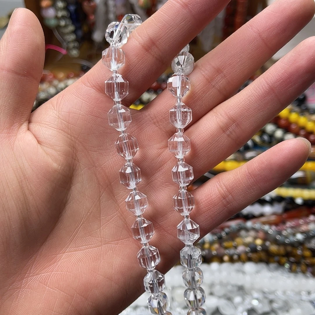 玛瑙/玉髓未镶嵌珠宝半成品卡10白水橄榄切一条